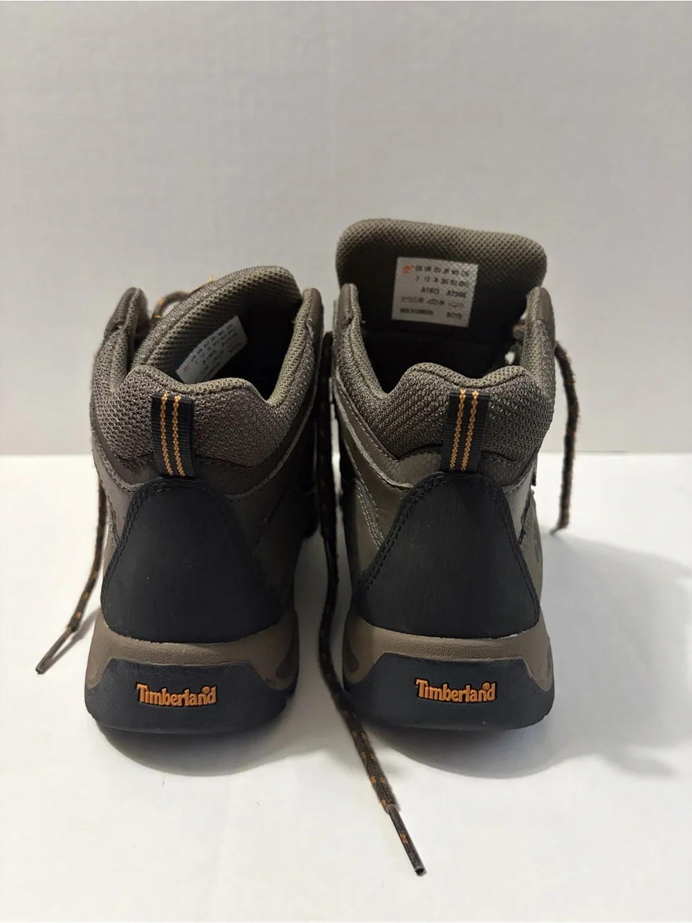 Timberland Kids Olive Green Lace-Up Hiking Boots